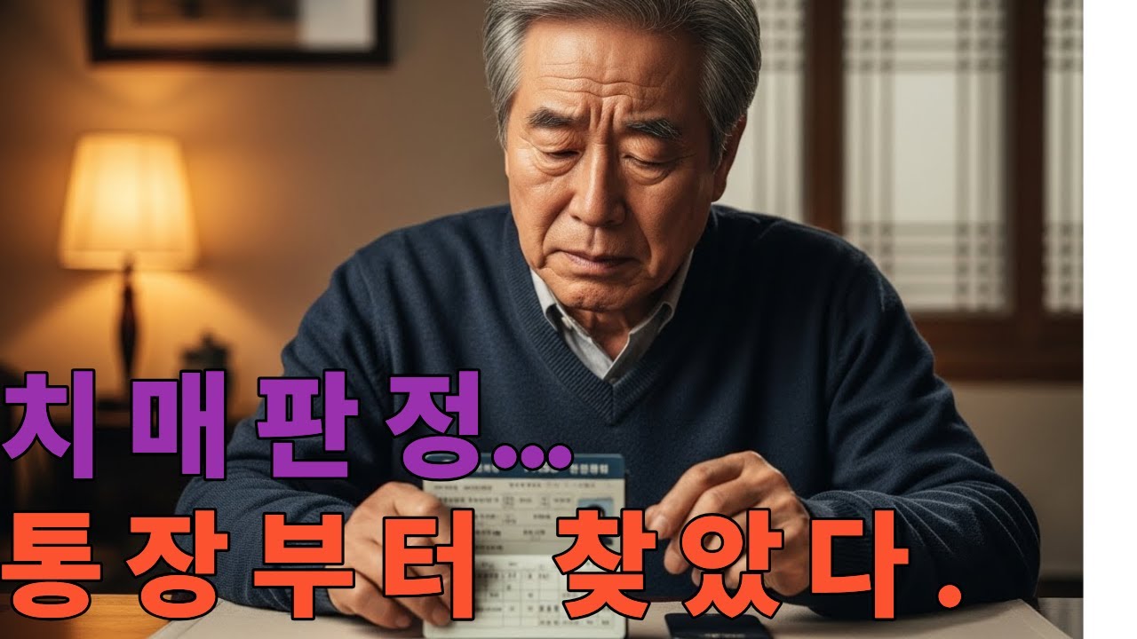치매진단을 받은 날 가족의 민낮을 보았다.