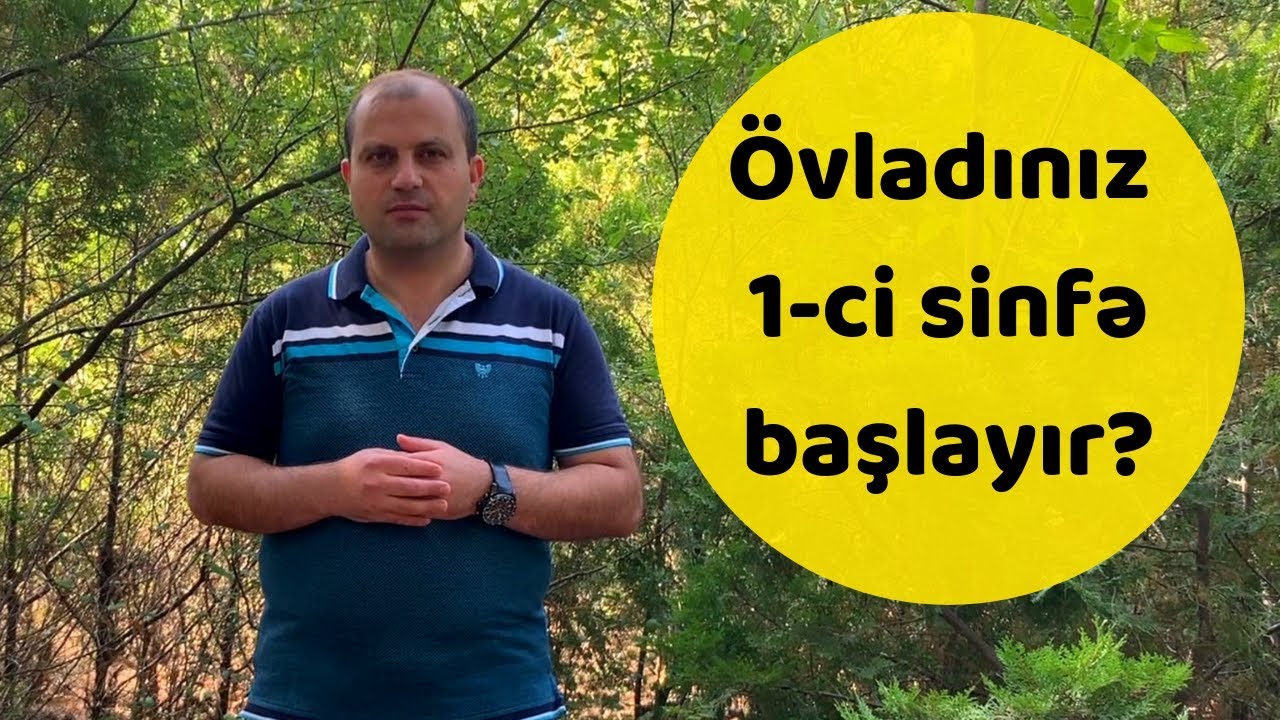 Uşaqları məktəbə necə hazırlamaq lazımdır? - Uşaq psixologiyası.