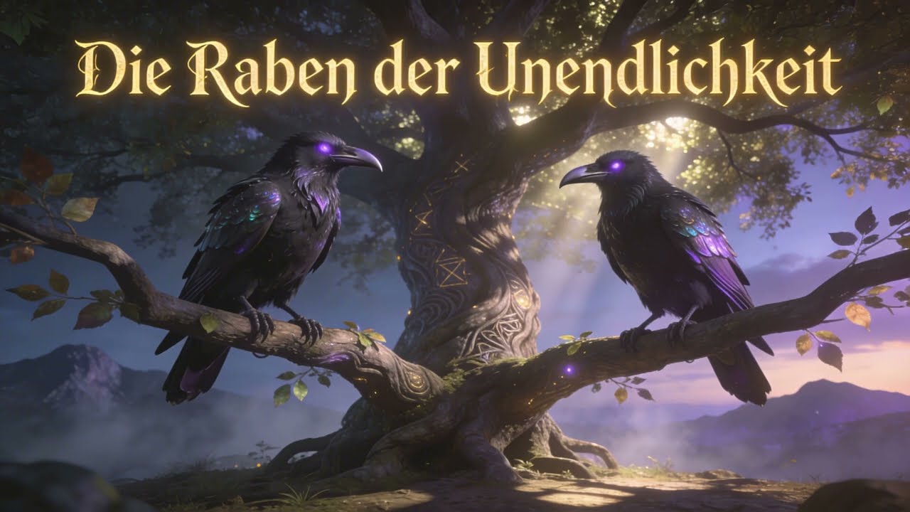 Die Raben der Unendlichkeit 🐦‍⬛✨Der Ruf aus dem Schatten des Weltenbaums Yggdrasil