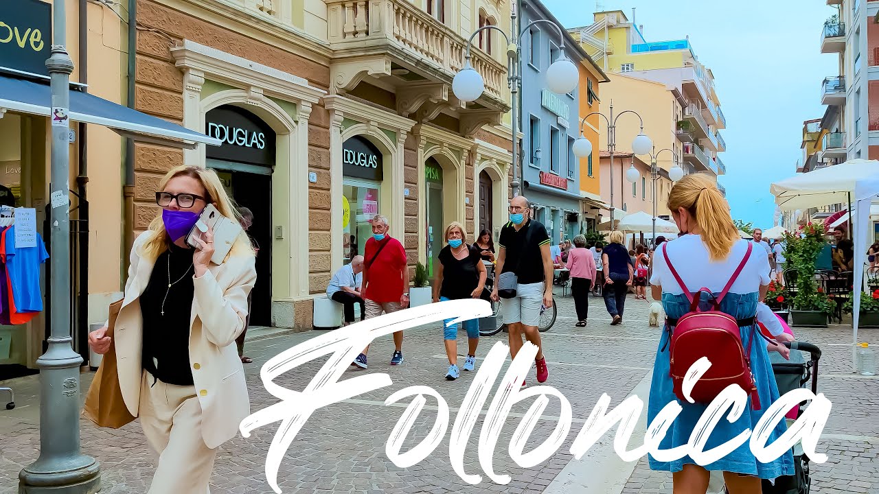 COOL FOLLONICA. Italy - 4k Walking Tour around the City - Travel Guide. trends, moda #Italy