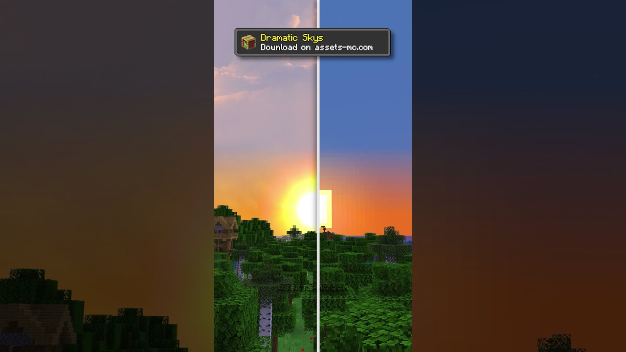 🥇 Dramatic Skys Texture Pack 1.21.9/1.21.8