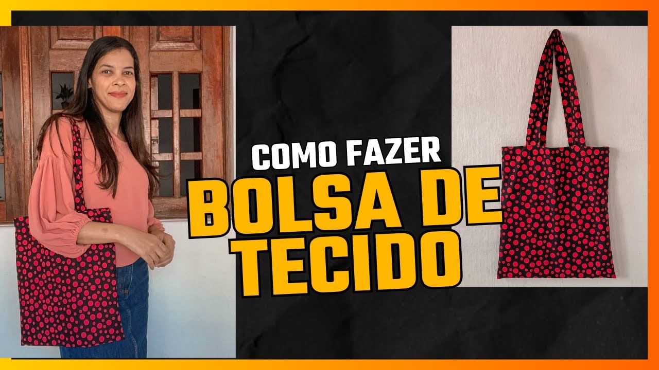como fazer BOLSA DE TECIDO muito fácil #ecobag