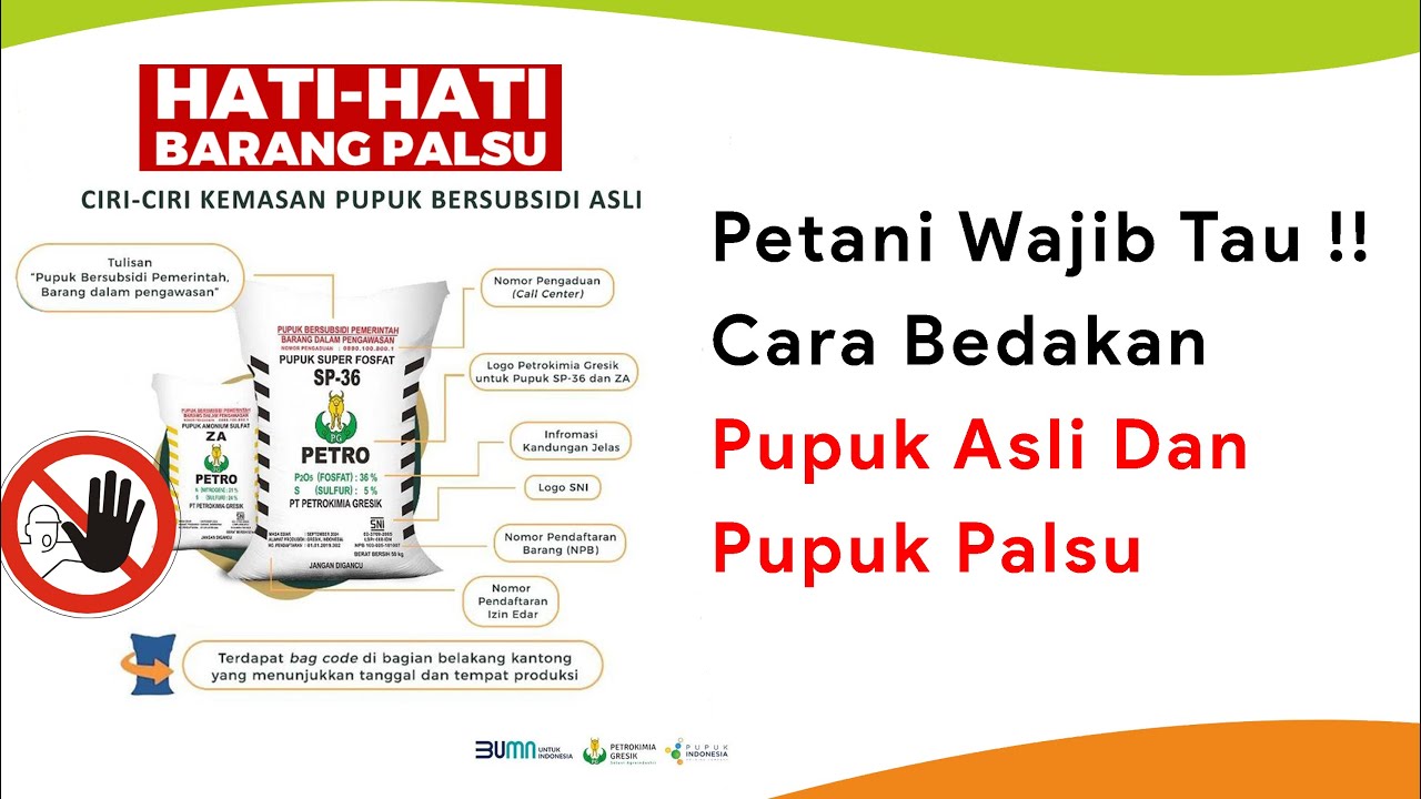 Dugaan Pupuk Palsu! Cara Membedakan Pupuk Asli dengan Palsu Wajib Diketahui Petani