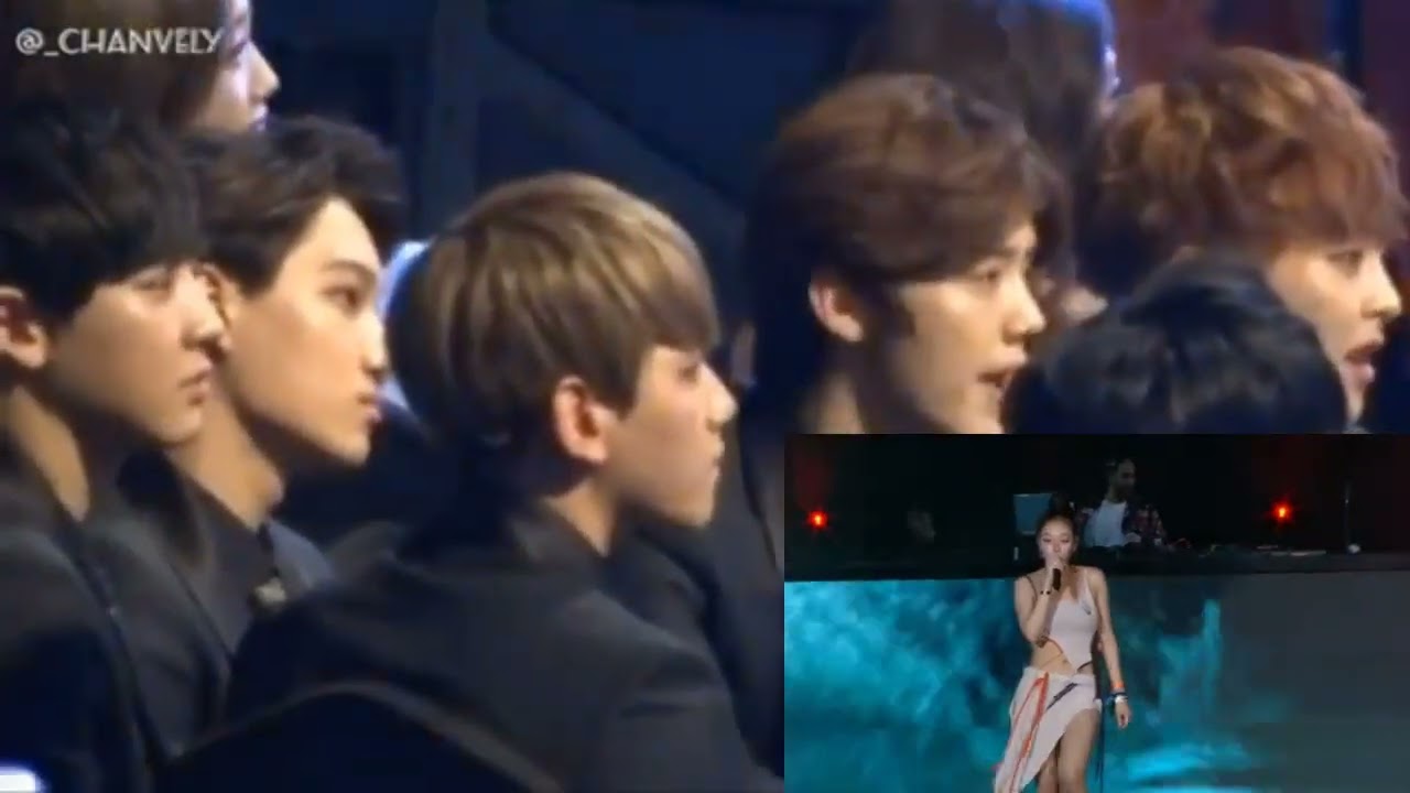 exo reaction to Bibi-Vengeance/Live performance Thailand