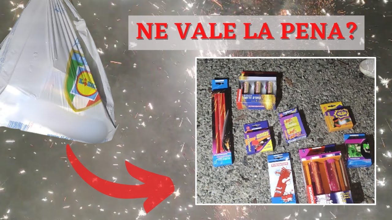 PROVIAMO I FUOCHI D'ARTIFICIO DELLA LIDL! - Shopping Tour e Test