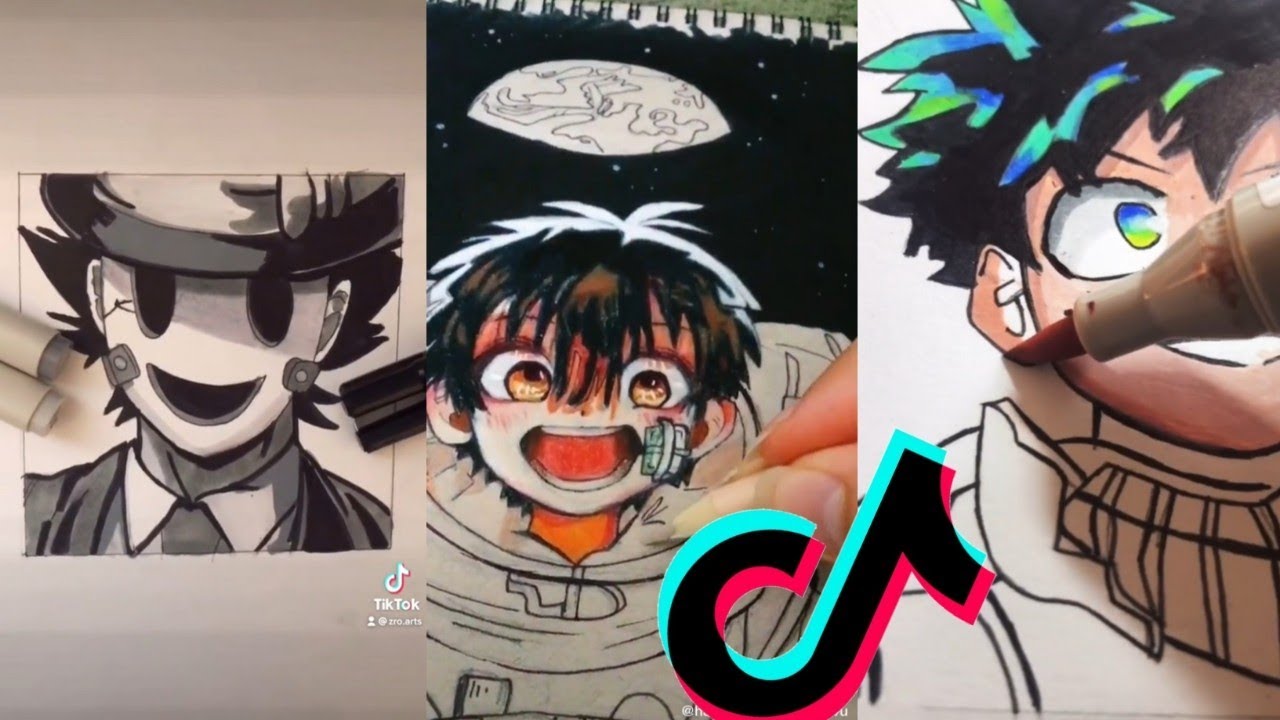 Tik Tok anime art story/scary story Compilation