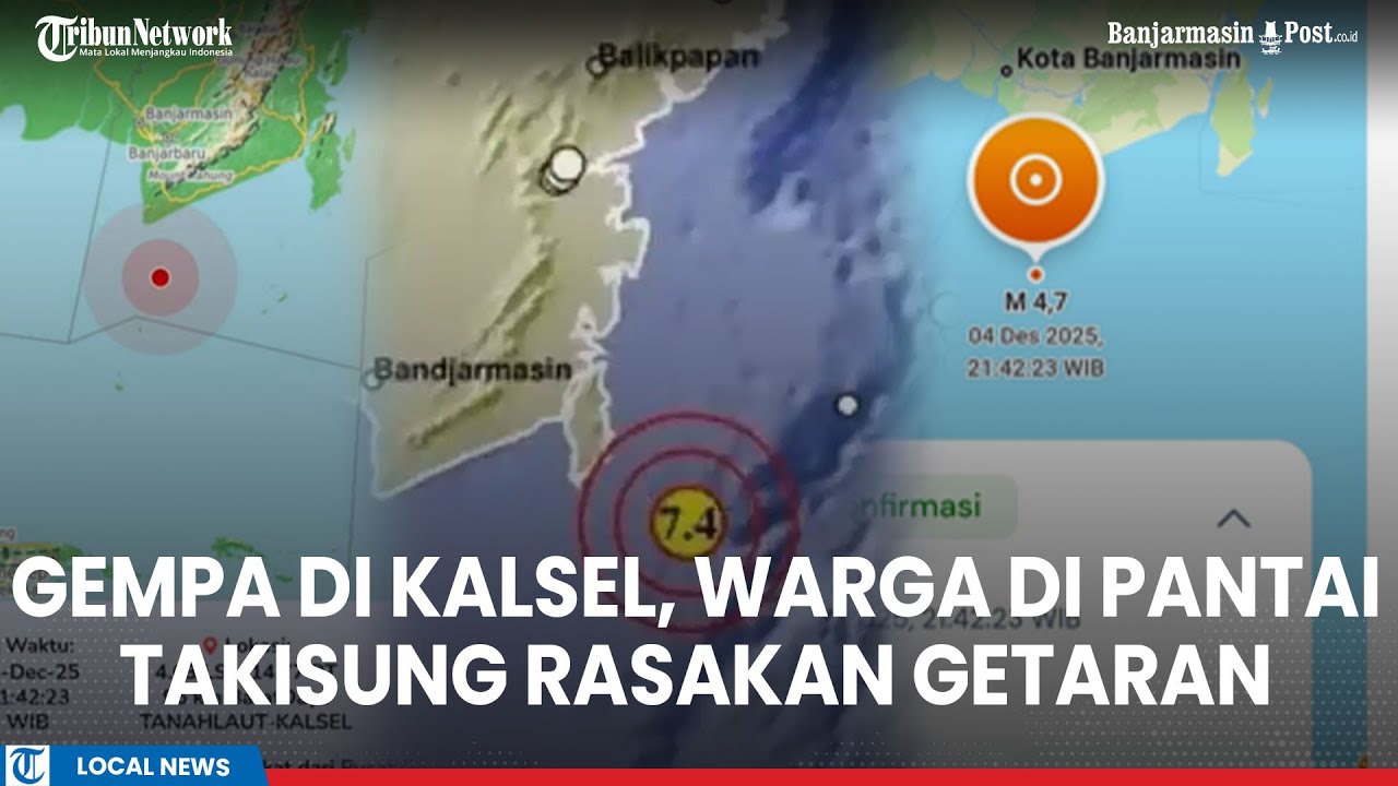 Gempa di Tanahlaut Kalsel, Warga di Pantai Takisung Rasakan Getaran Ringan, Bajuin Juga Terasa