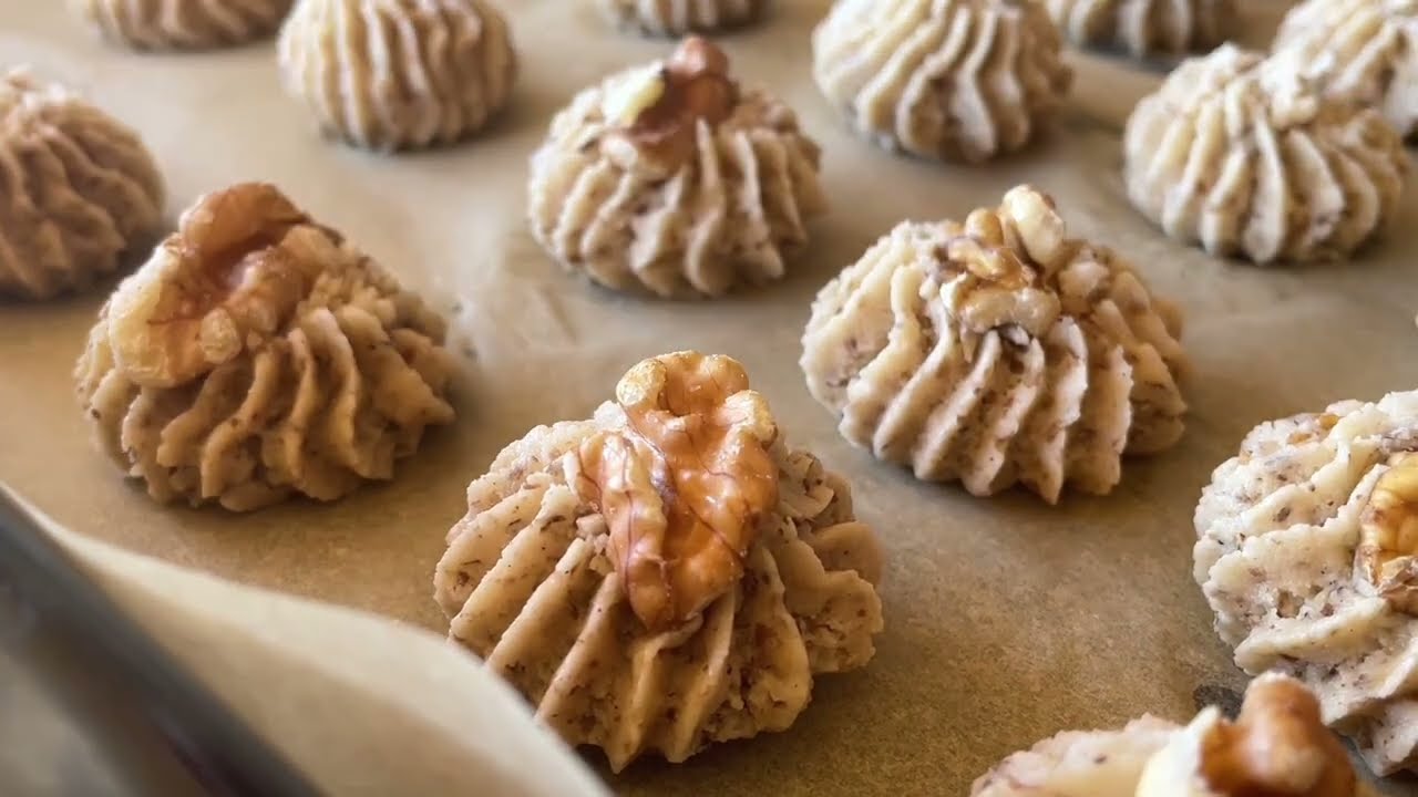 Walnuss Spritzgeb&auml;ck &ndash; zart, buttrig &  himmlisch nussig & einfach gemacht! 🌰✨ Walnuss Pl&auml;tzchen 
