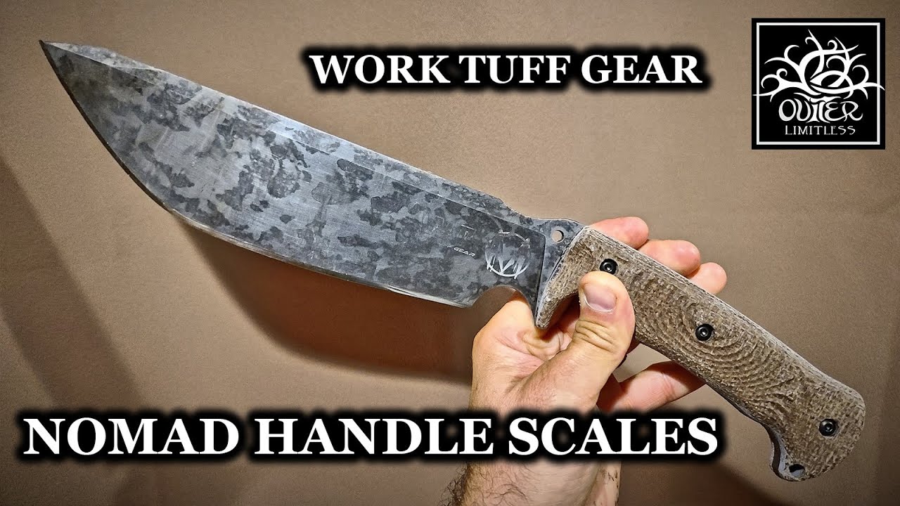 Work Tuff Gear Nomad Camp Knife - Add on Micarta Scales