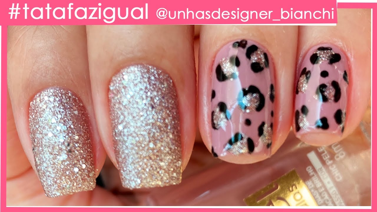 Unha Decorada com Oncinha