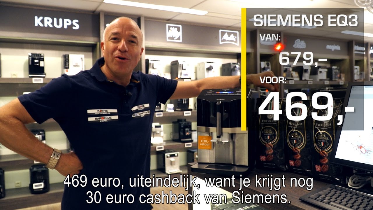 Siemens EQ3 TI305206RW van 679,- voor 469,- | weekendknaller