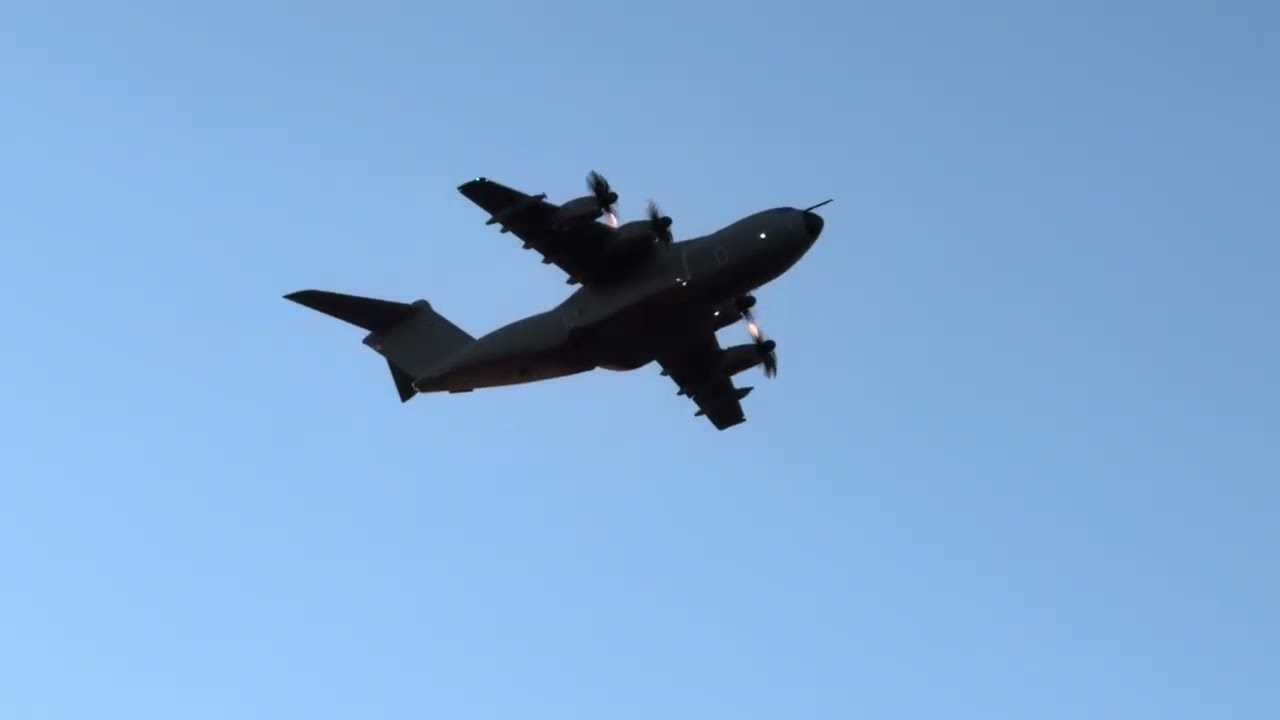 Spain Airforce Airbus A400M Atlas Landing/Takeoff (Bratislava)