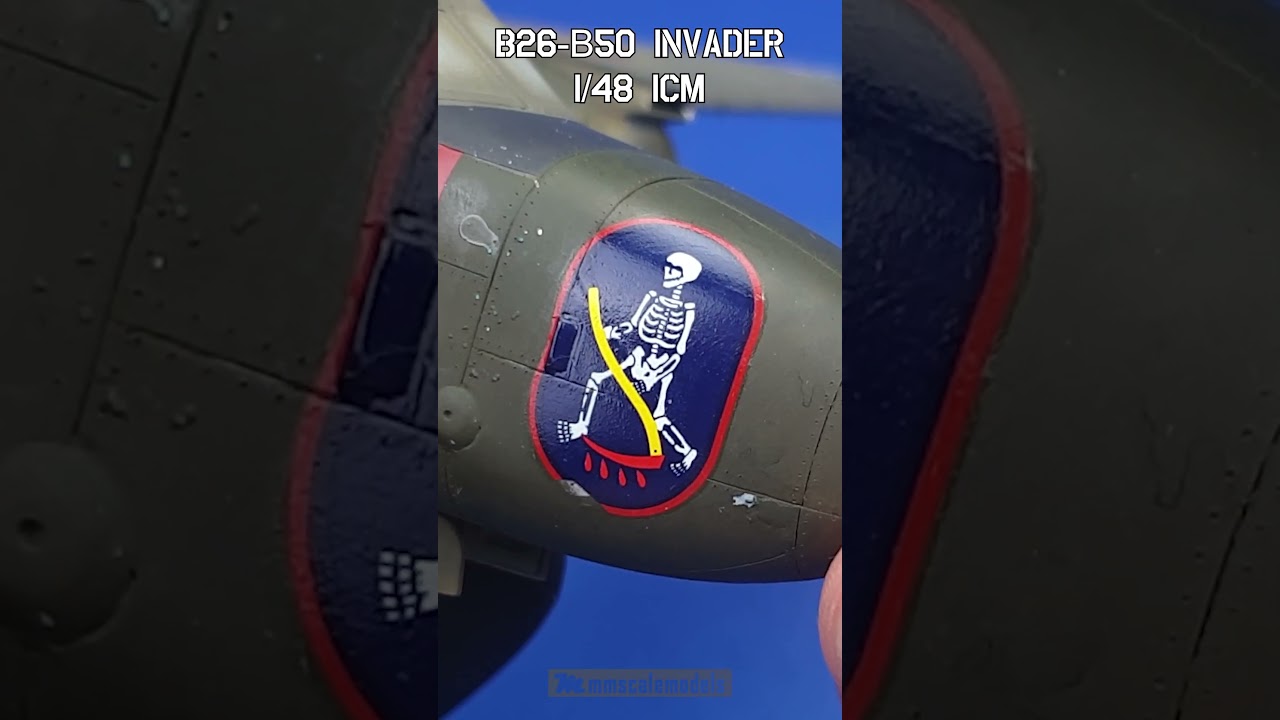 More markings on the invader  #scalemodel #plasticmodel #modelairplane