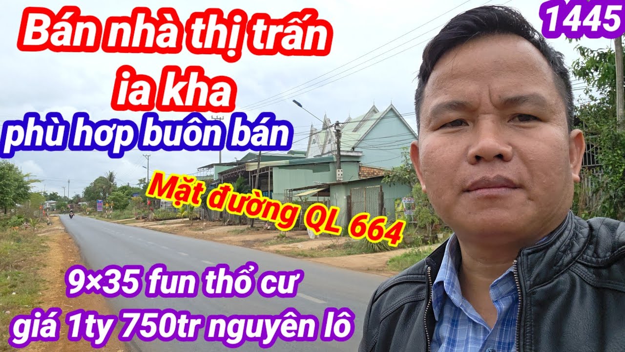 Bán nhà thị trấn ia kha huyện ia grai gia lai 9×35  giá 1 tỷ 750tr nguyên lô