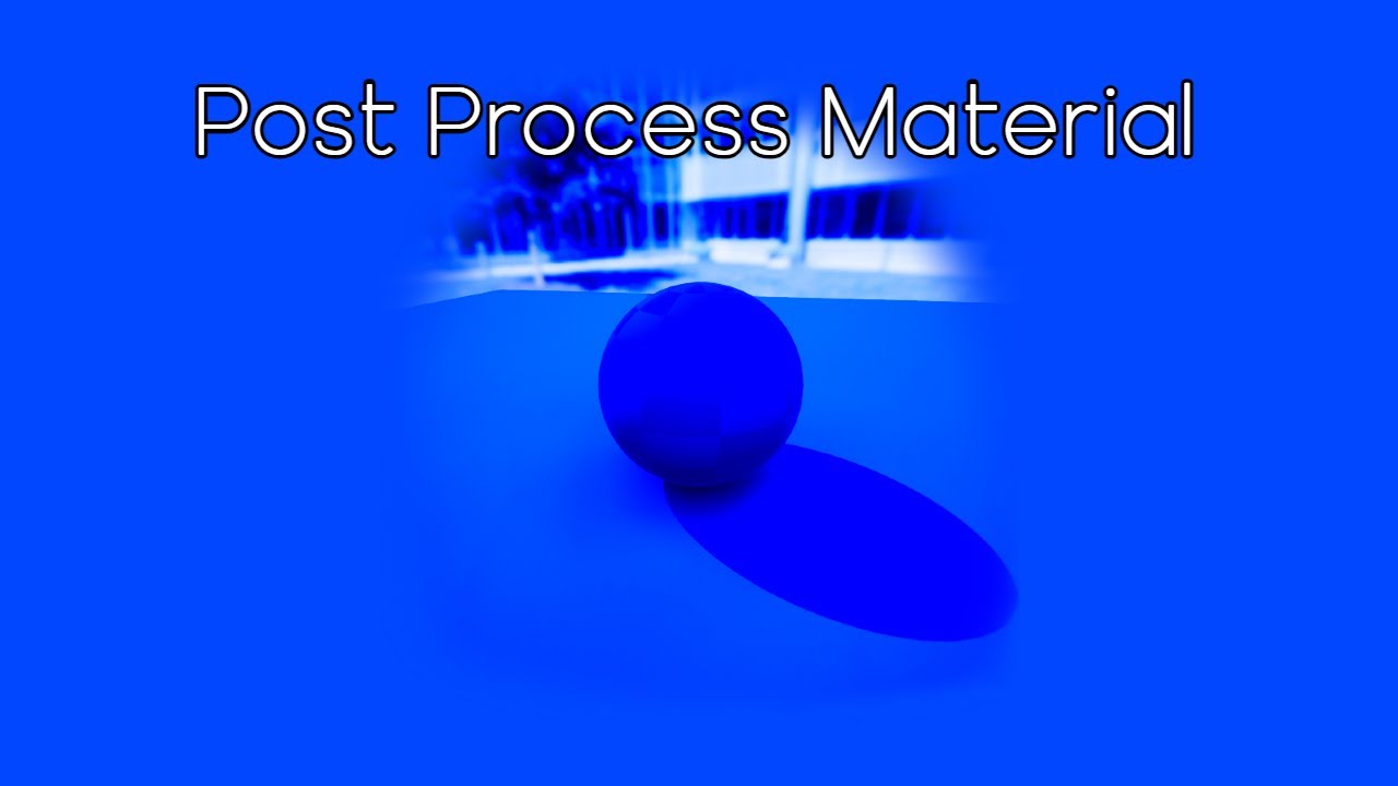 Creating a Post Process Material in Unreal Engine