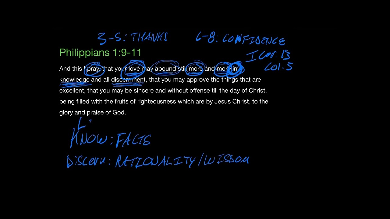 Philippians 1:9-11 Pray for Excellence with Love