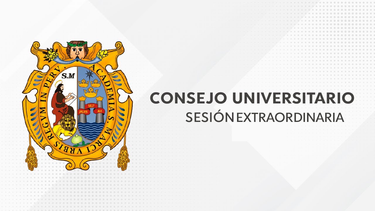 🔴24/10/2022  Consejo Universitario Sesión Extraordinaria Ampliada de la #UNMSM