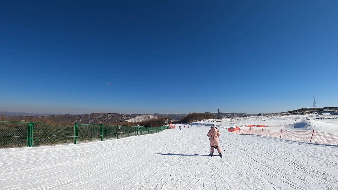 万龙4.5公里初级长龙道  一镜到底 Wanlong Ski Resort-- Changlong Beginner Trail 4.5Km