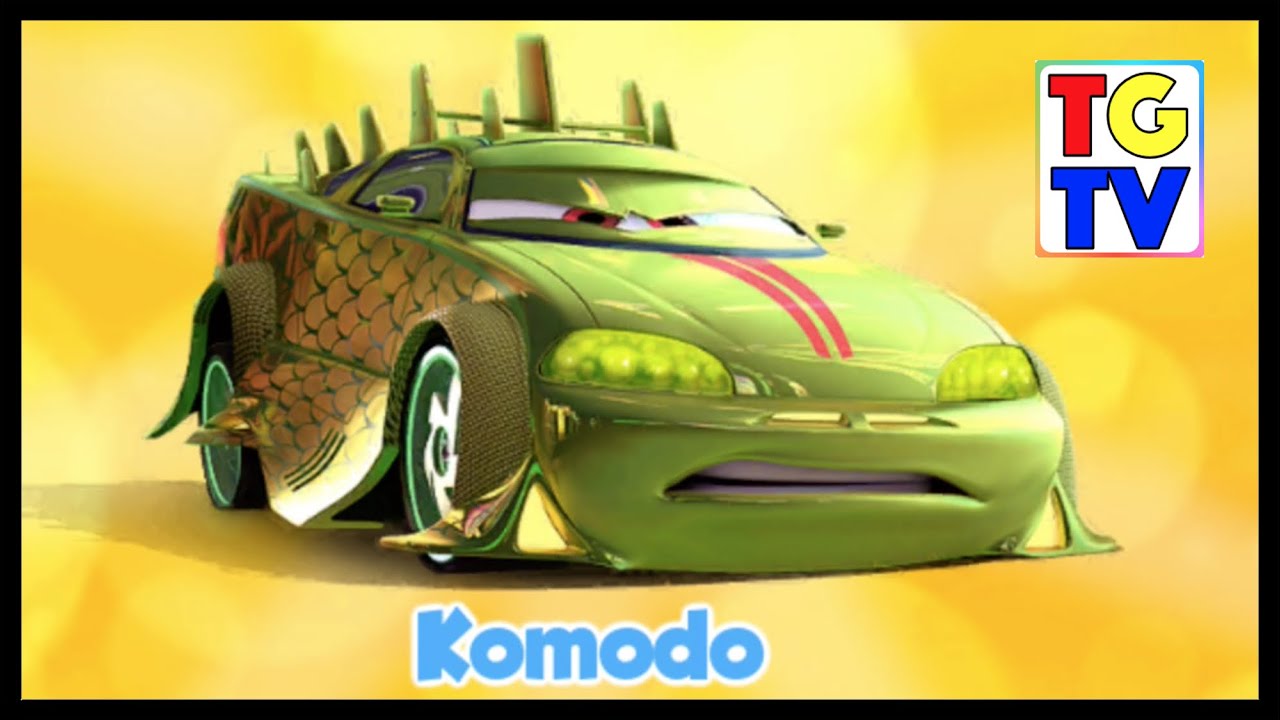 Cars: Fast as Lightning NEON RACING! Komodo vs Todd, Luigi