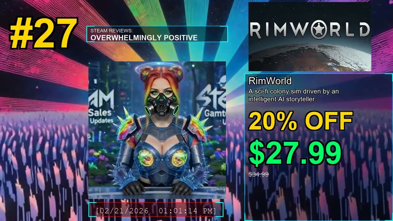 Top 21-30 Steam Game Deals - February 21, 2026