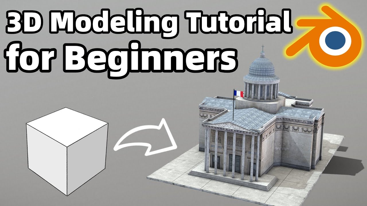 From Cube to Panthéon 🇫🇷 | Blender Architectural Modeling Tutorial (Beginner Friendly)