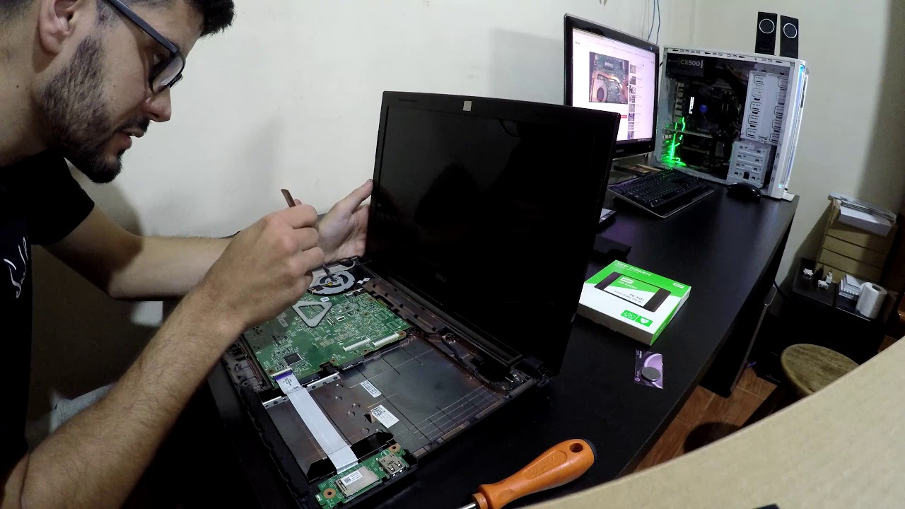 Dell Inspiron 3442 - Apitando (Troca da Bateria Cmos + Instalação de Ssd)