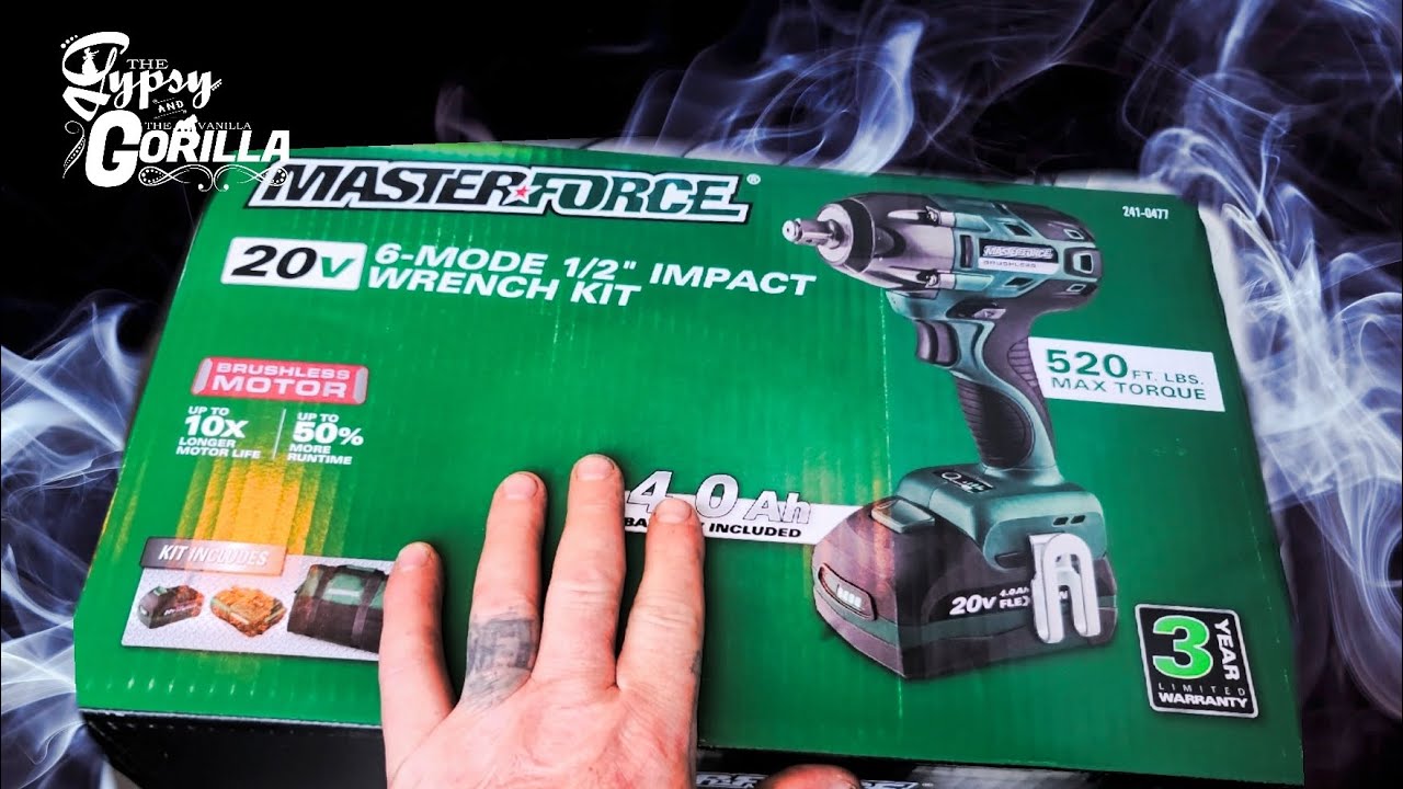 Распаковка и обзор ударного гайковерта Masterforce 1/2