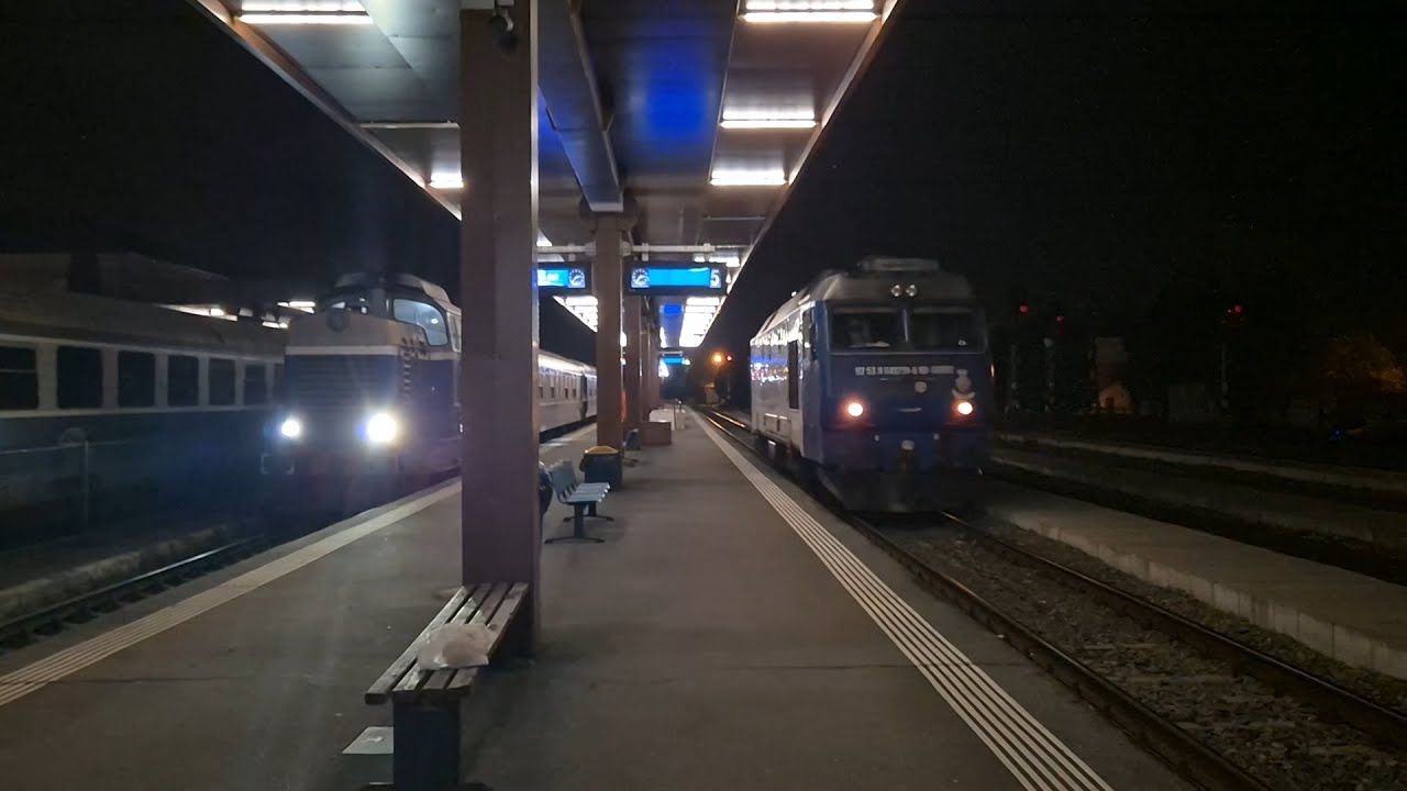 Activitate feroviara in gara Sibiu, Romania / Rail activity in Sibiu station, Romania -21 Martie '25
