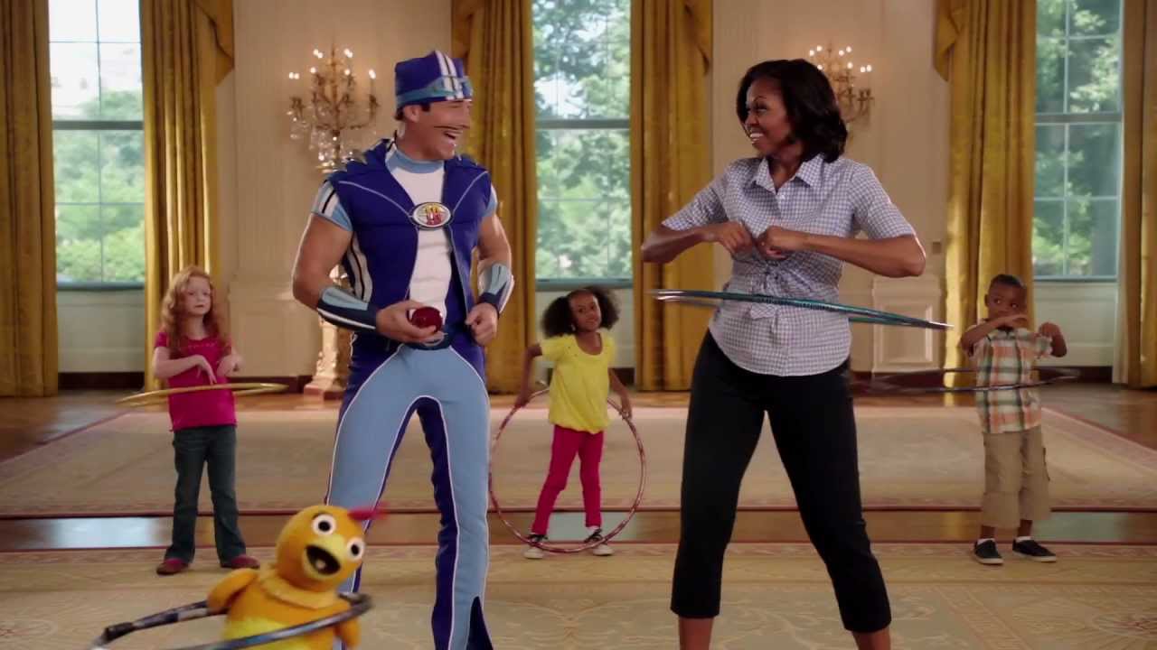 Let's Move! Sprout for parents Chicken Reporter LazyTown Michelle Obama let's make it simple