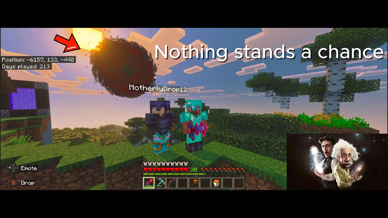 TWO IDIOTS obtain GODLIKE POWERS in MINECRAFT BETTER ON BEDROCK