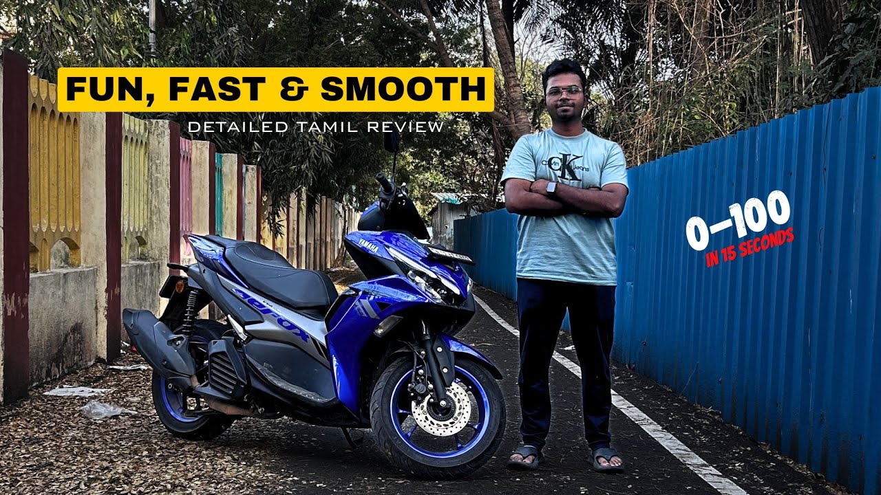 2025 Yamaha Aerox 155 - The Fastest & Most Fun Scooter In India | Tamil | Karthikeyan Ravikumar