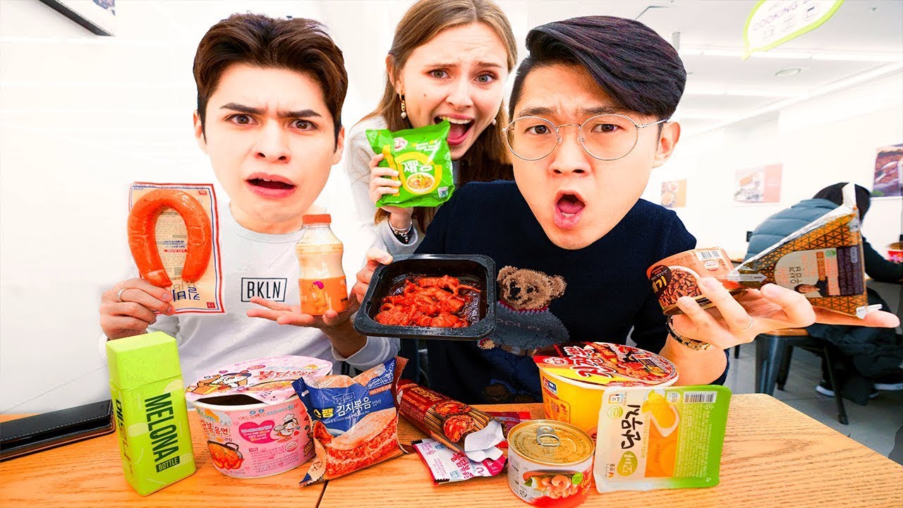PROBAMOS COMIDA EXÓTICA en TIENDAS DE CONVENIENCIA COREANAS