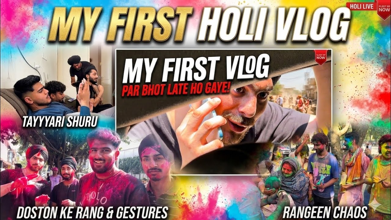 My First Vlog 🎞️ || A New Journey Begins 🚀#viral #chandigarh #holi #youtubeshorts #youtube #trending