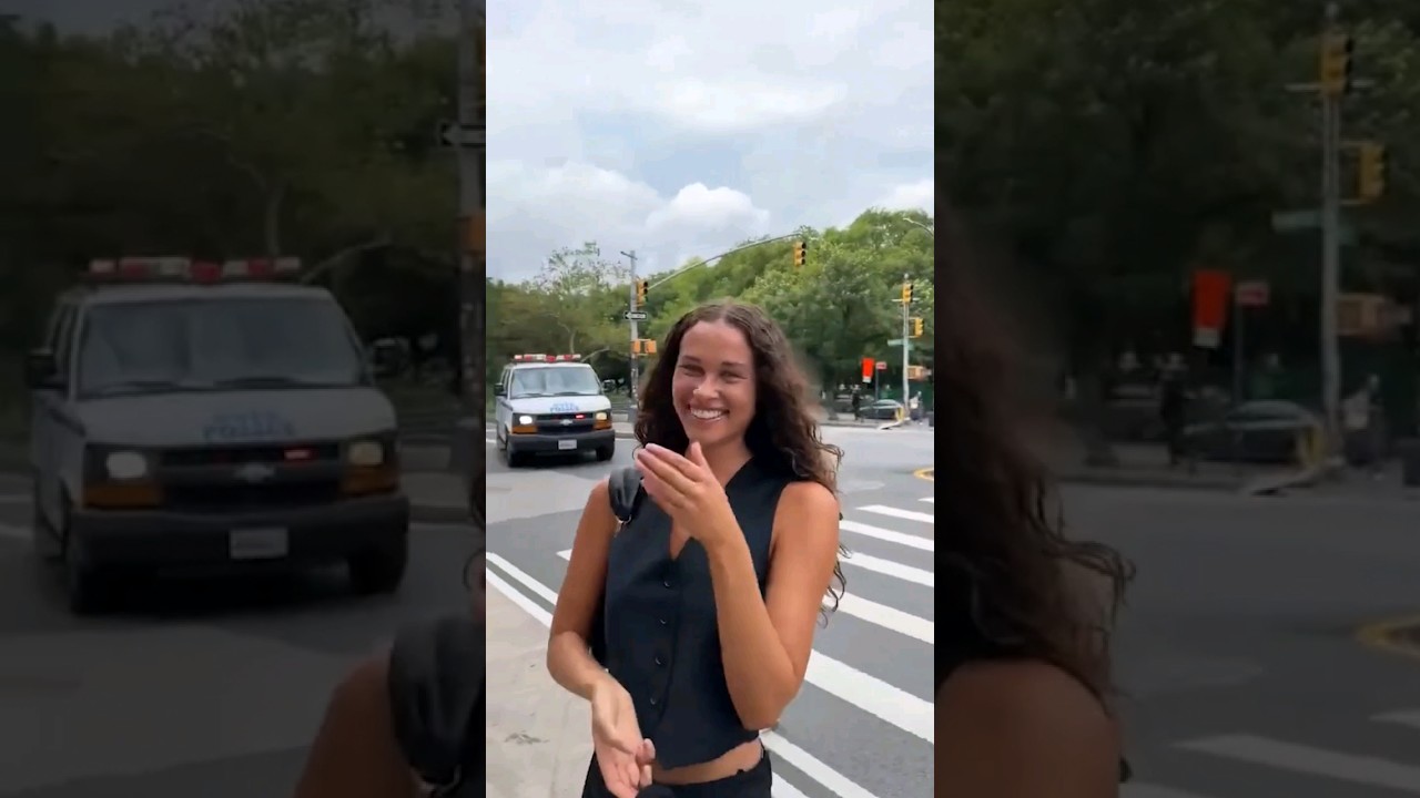 This Police Officer is Hilarious - Unexpected Encounter With NYPD! 😂 #shorts