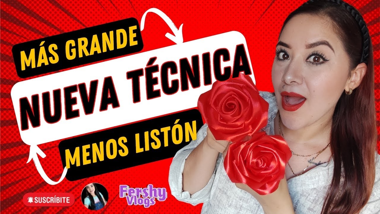 Tutorial | Nueva Tecnica | Rosa eterna con muy poco liston | Fácil y Rápido | Rosa más grande.