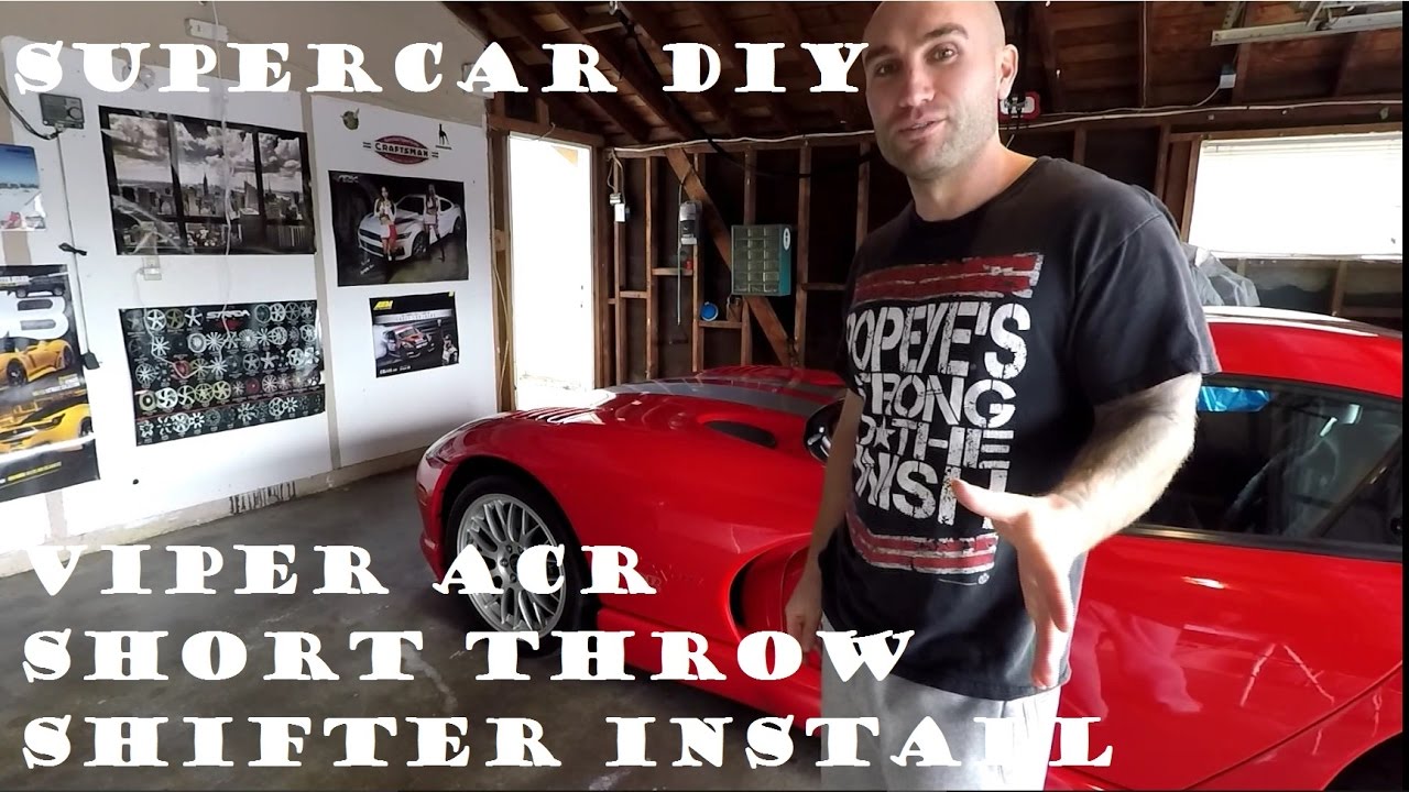 Supercar DIY : How to install a Short Throw Shifter on a Dodge Viper ACR & Transmission mount seal