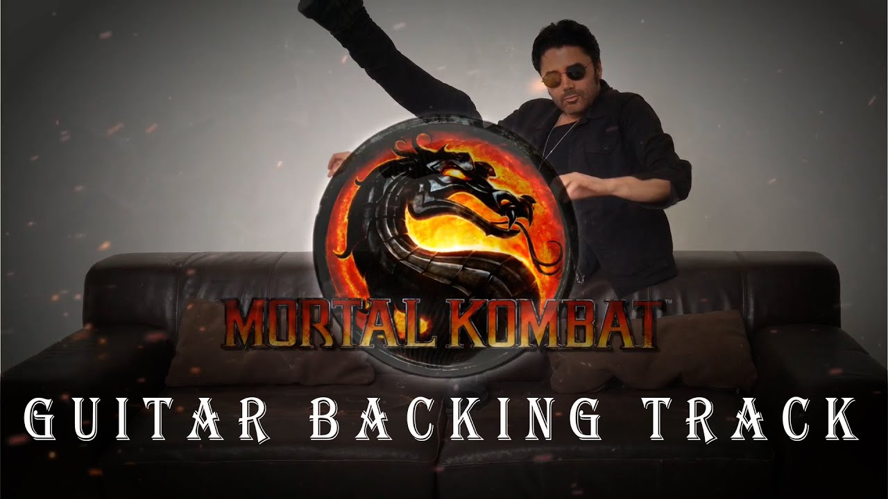 Mortal Kombat Theme [EPIC ROCK/TECHNO COVER] Guitar Backing Track Free!!