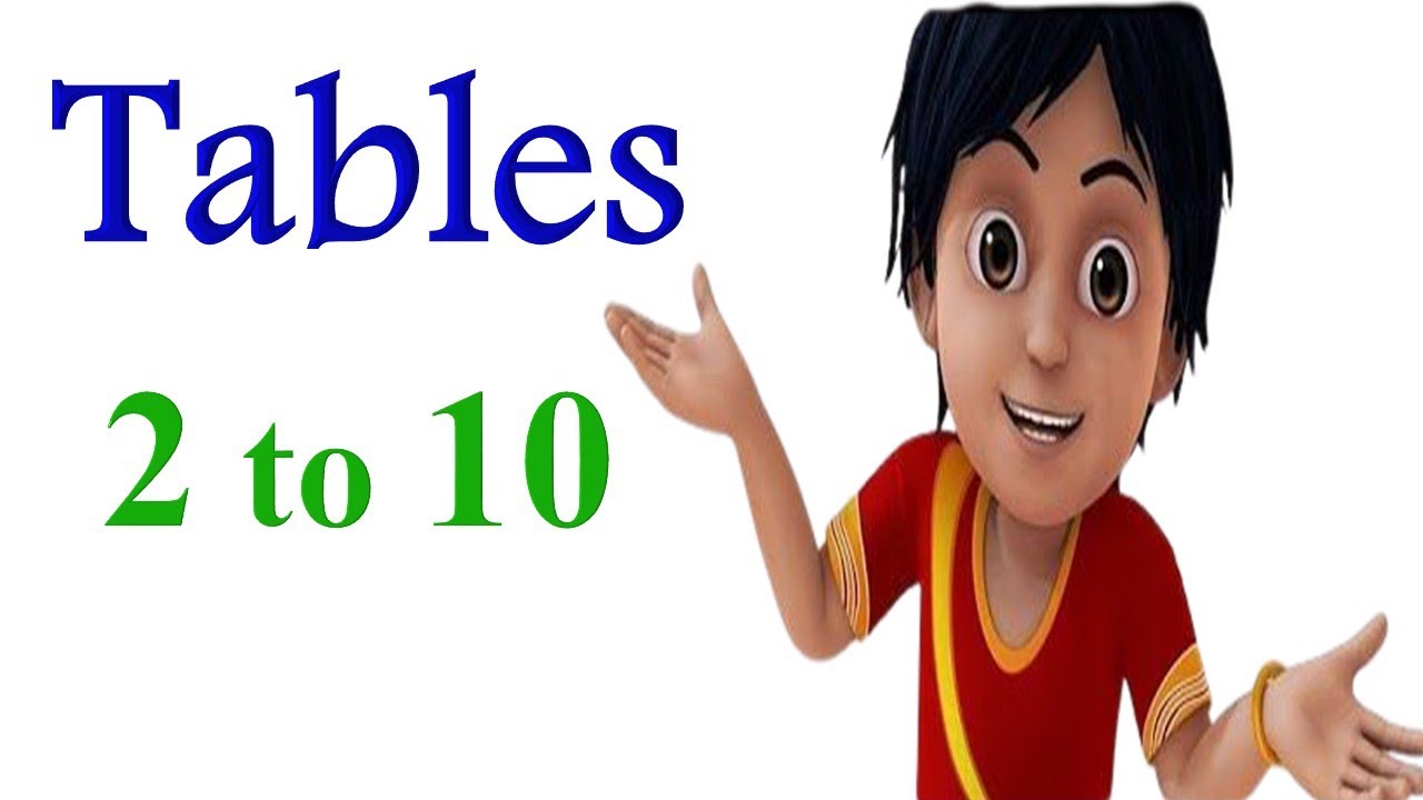 Tables 2 to 10 | tables |2 to 10 tables | 2 to 10 tables in English | padhe 2 to 10