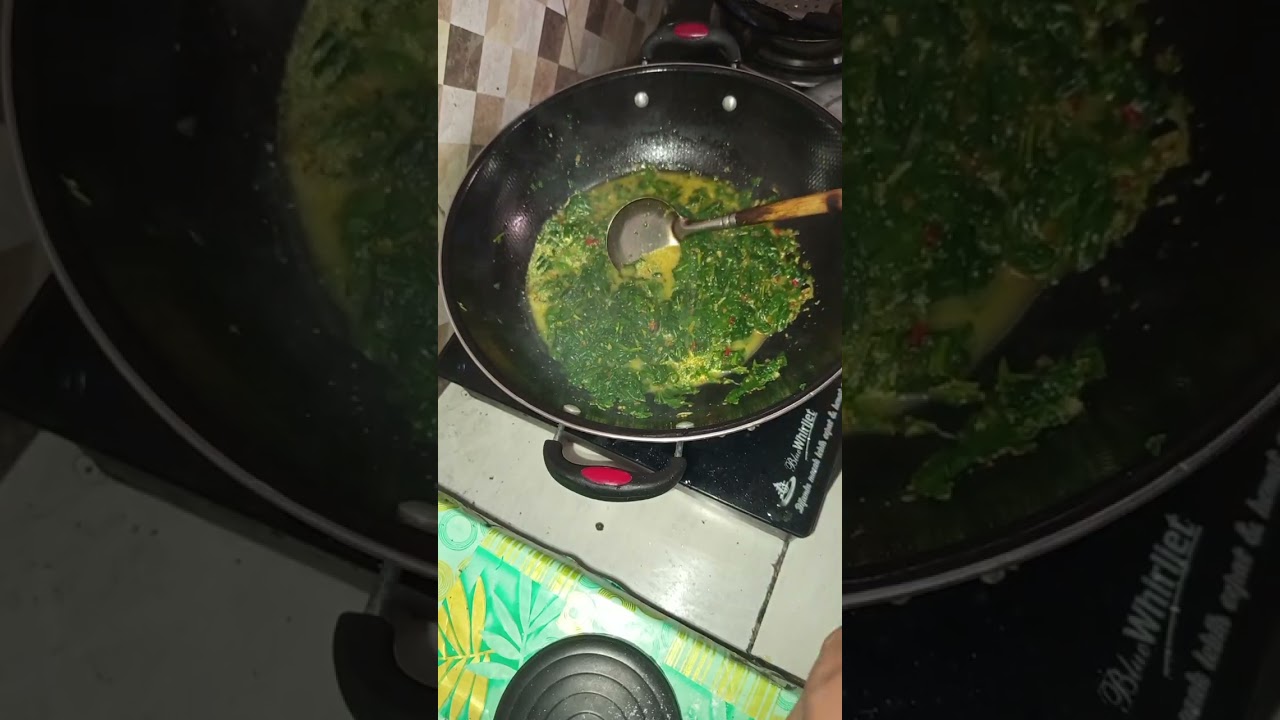 Sayur daun lambayung untuk menu buka puasa 