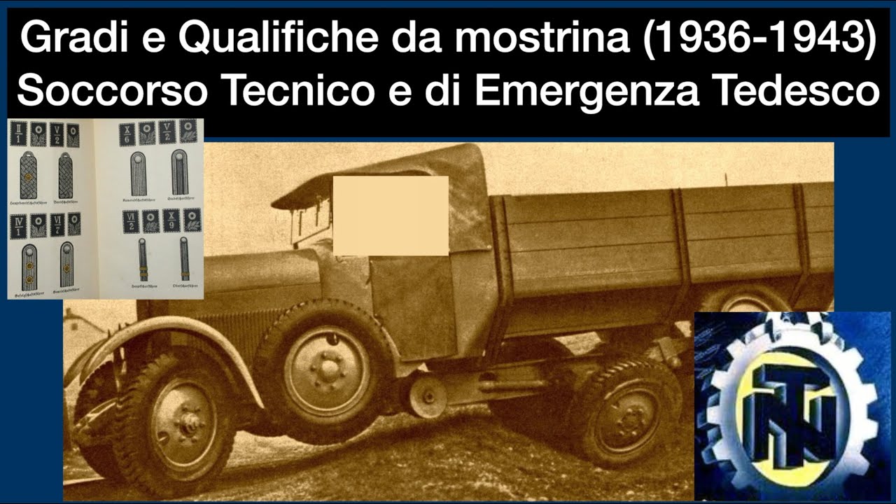 Gradi e Qualifiche Soccorso Tecnico e di Emergenza Tedesco (1936-1943) - Mostrina