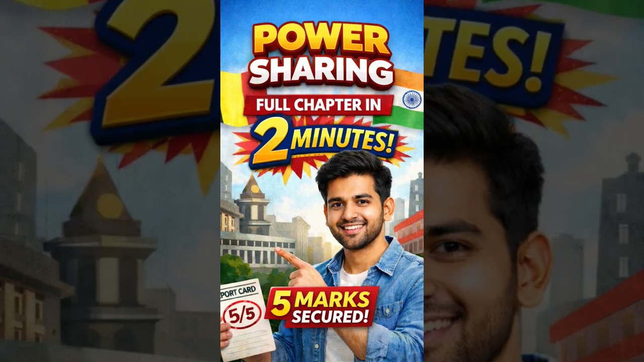🚀 Class 10 Civics Power Sharing Full Explained | 📩 COMMENT FOR NOTES 