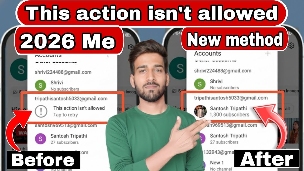 this action isn't allowed YouTube / this action isn't allowed /this action isn't allowed problem fix