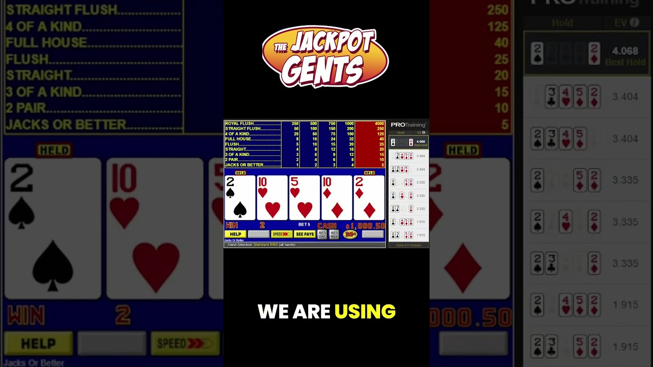 How Do You Play This Video Poker Hand? Open-Ended Straight? Or, Low Pair?