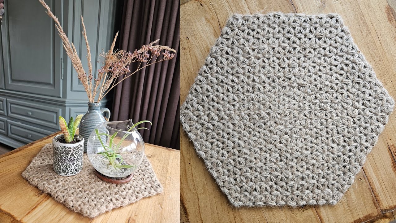 CROCHET TUTORIAL: JASMINE STITCH PLACEMAT