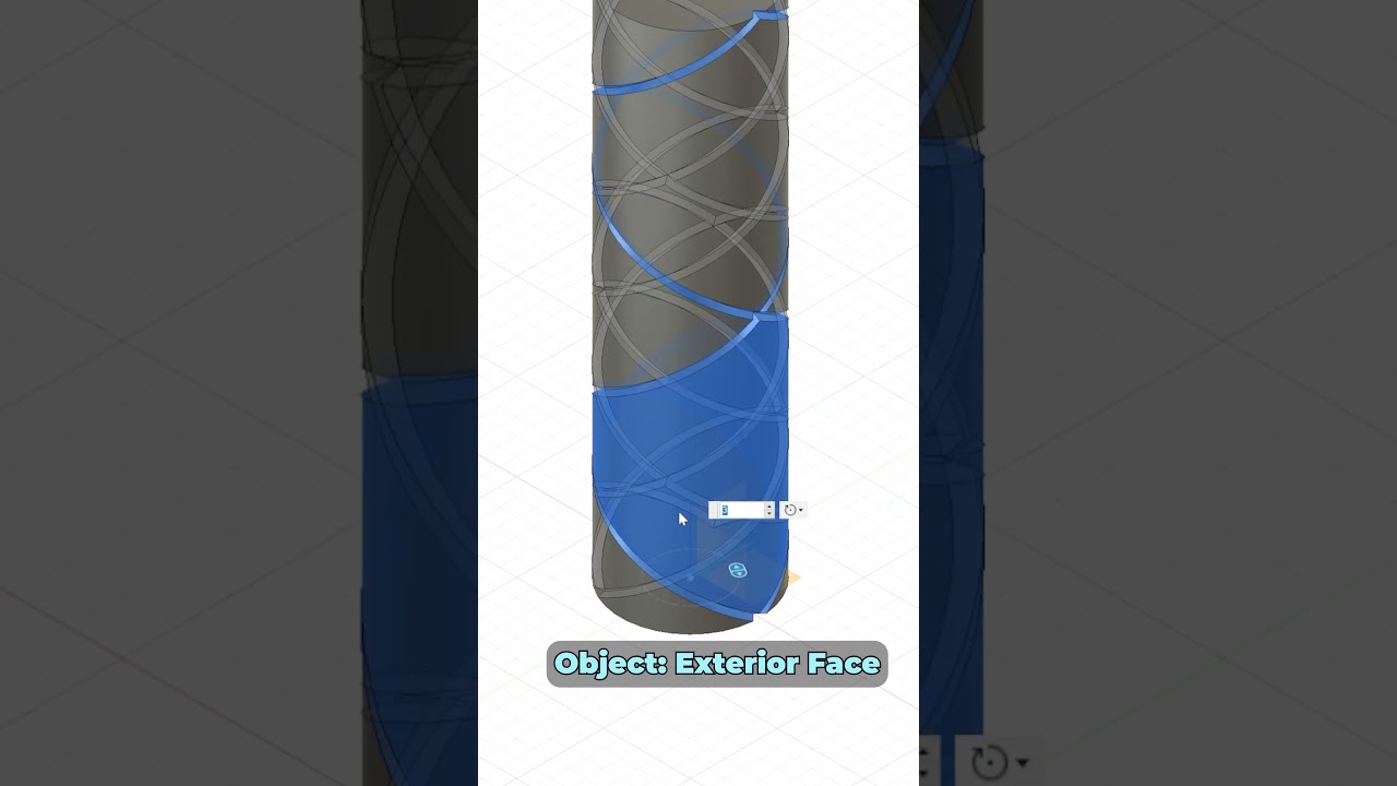How to add knurling grip texture in Fusion! FAST ➡️