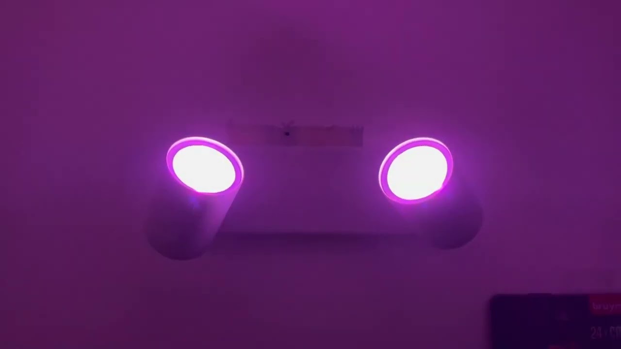 WiZ opbouwspot Imageo 2 spots-Gekleurd en Wit Licht-Slimme LED verlichting