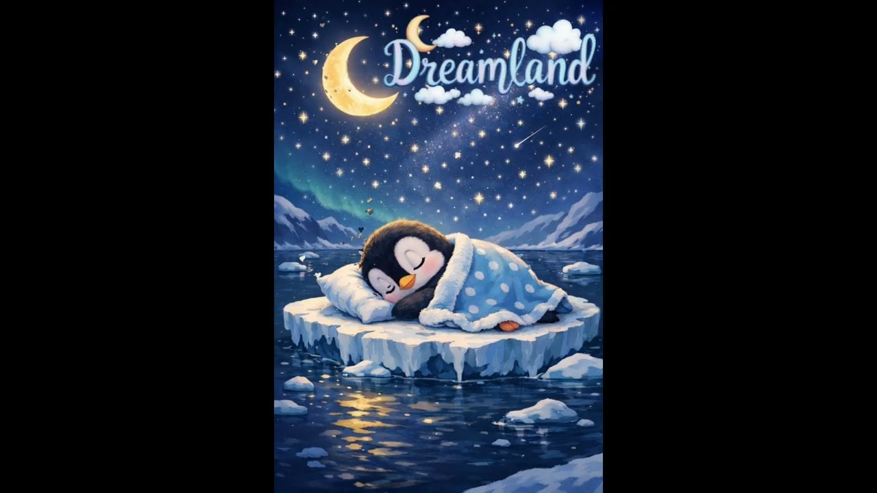 #shorts 🌙✨ Kołysanki, po których Twój maluszek wyciszy się i zaśnie - Dreamland- Pingwinek💤👶🤍🎵