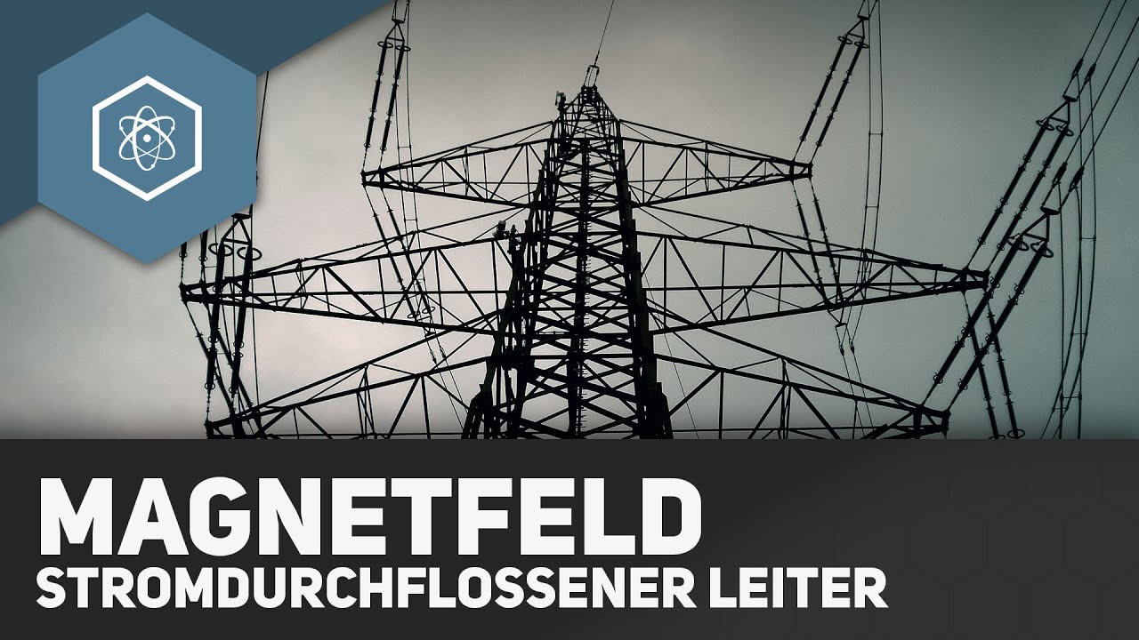 Magnetfeld eines stromdurchflossenen Leiters (Formel + Beispielrechnung)