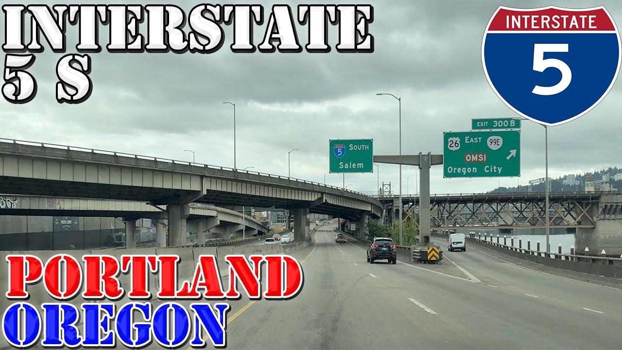 I-5 South - Portland - Oregon - 4K Highway Drive