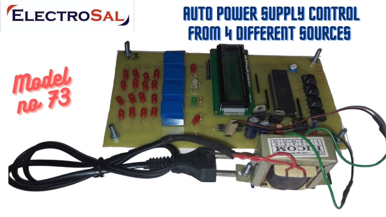 Auto Power Supply Control From 4 Different Sources  // Engineering / electronic / electrical